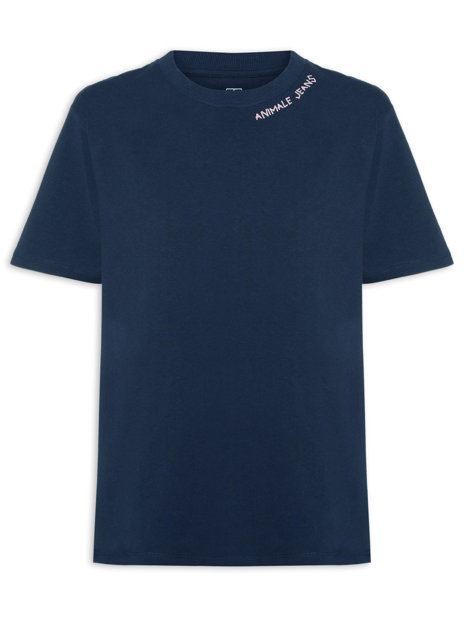 Camiseta Faminina Malha Easy Breeze Azul  Animale Jeans