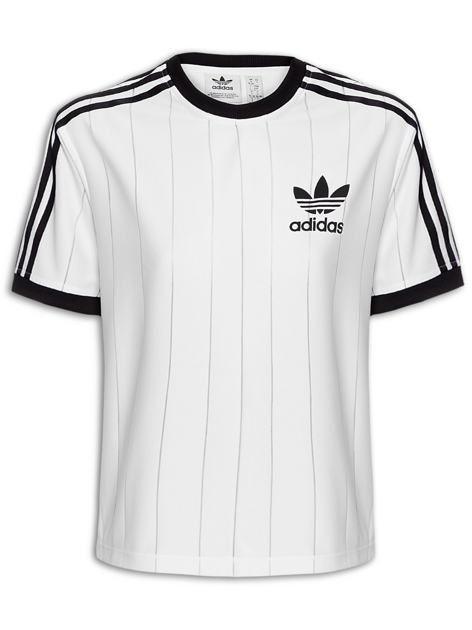 Camiseta Feminina 3 Stripes Pnst - Branco