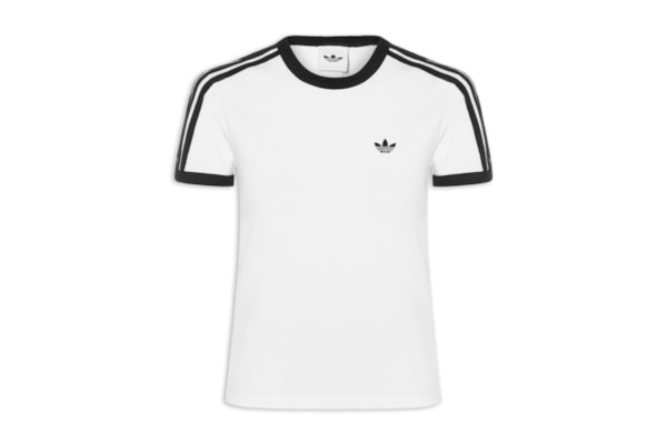 Camiseta Feminina 3S Clássica Adicolor Slim - Branco