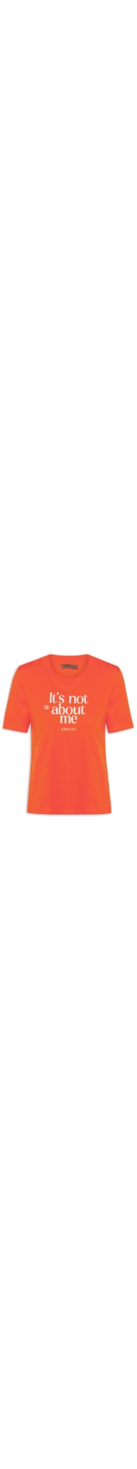 Camiseta Feminina About Me - Laranja