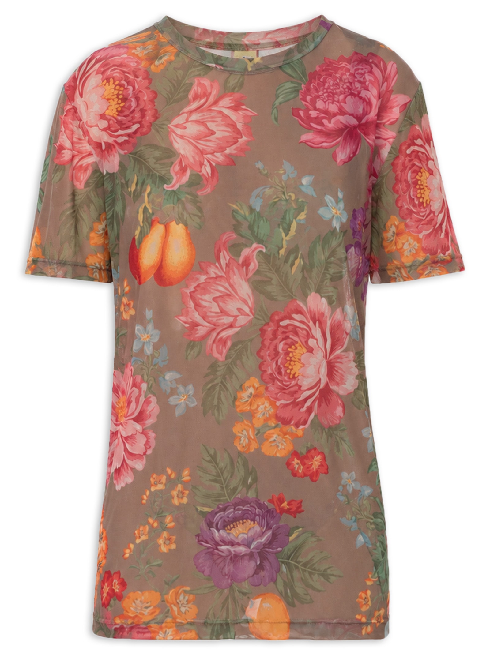 Camiseta Feminina Alicia – Marrom Triya