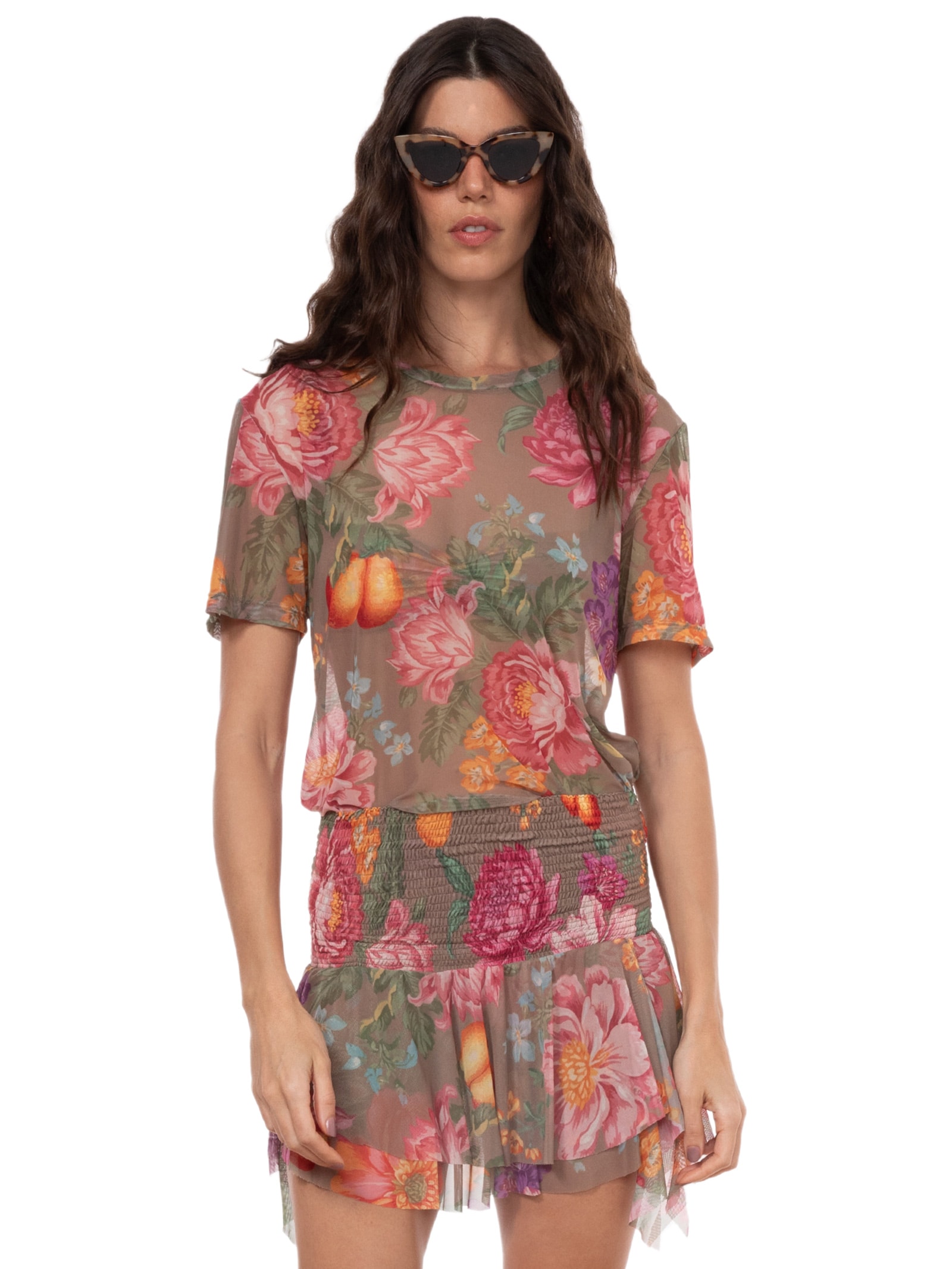 Camiseta Feminina Alicia – Marrom Triya