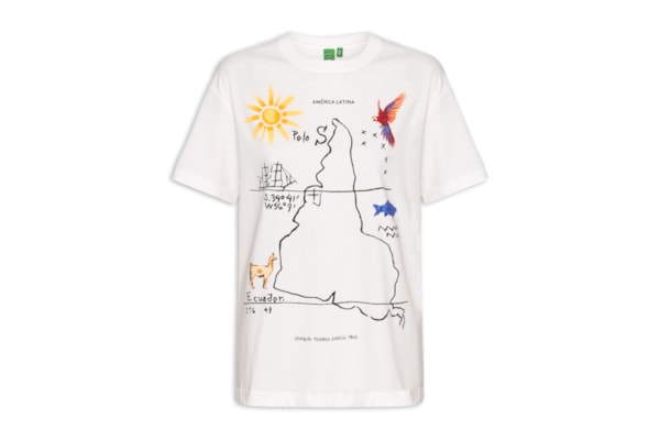 Camiseta Feminina América Latina - Branco