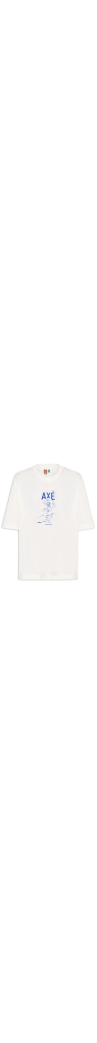 Camiseta Feminina Ampla Axé - Branco