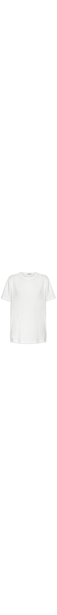 Camiseta Feminina Ampla Básica - Off White