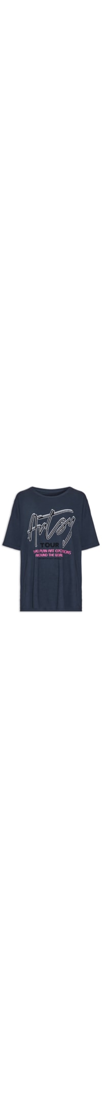 Camiseta Feminina Artsy Tour - Preto
