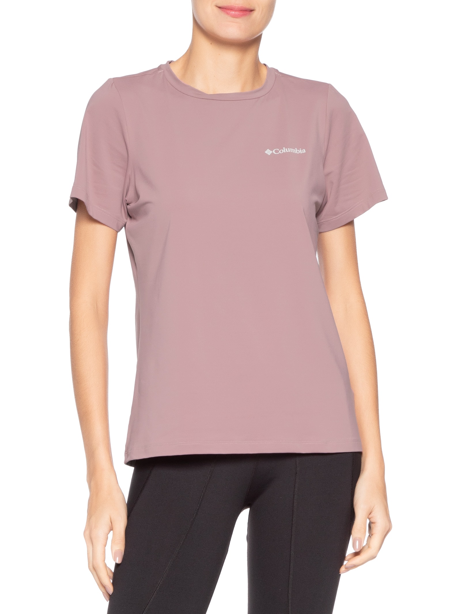 Camiseta Feminina Aurora II Manga Curta Roxo Columbia
