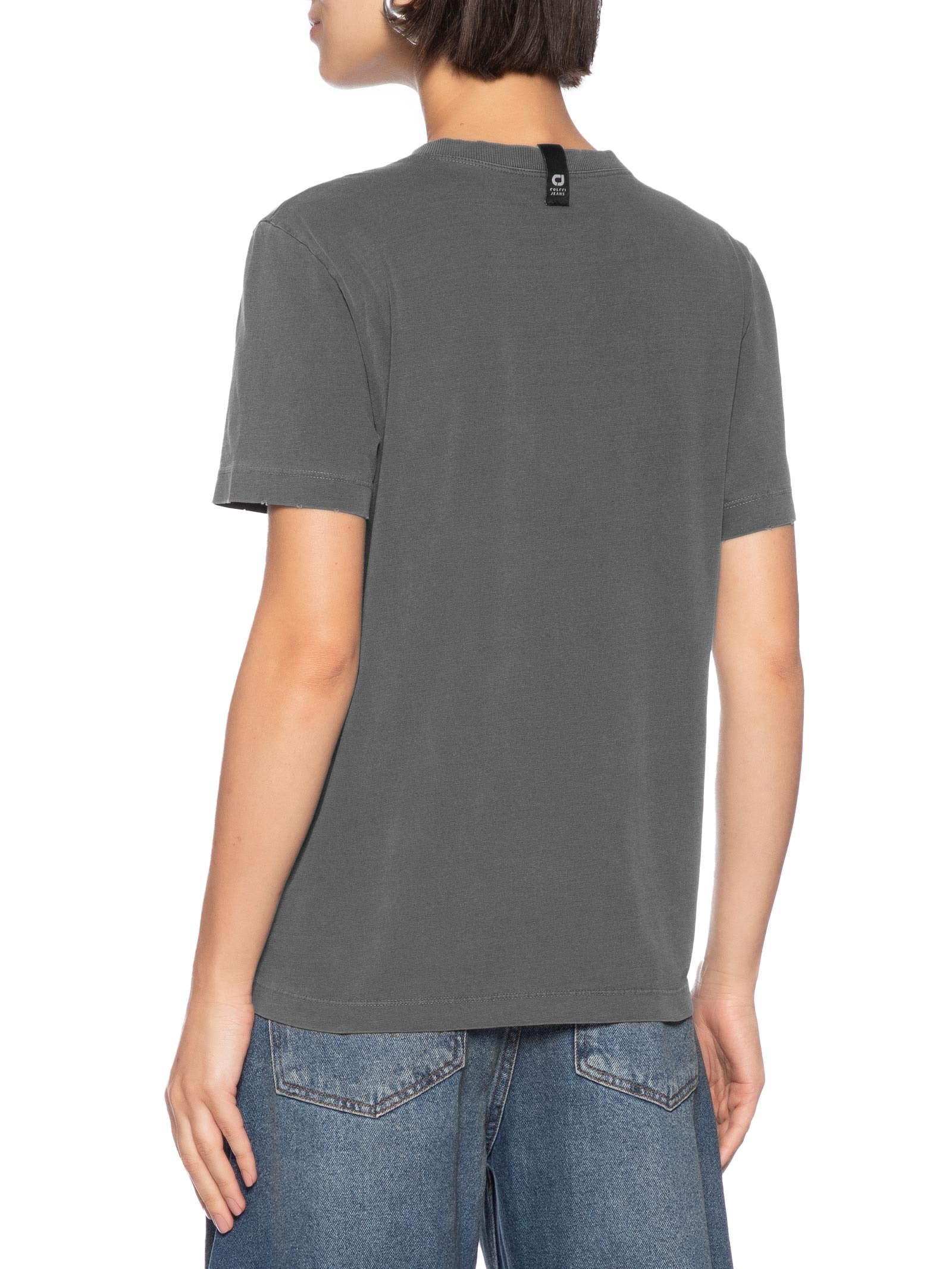 Camiseta Feminina Azul Colcci Jeans