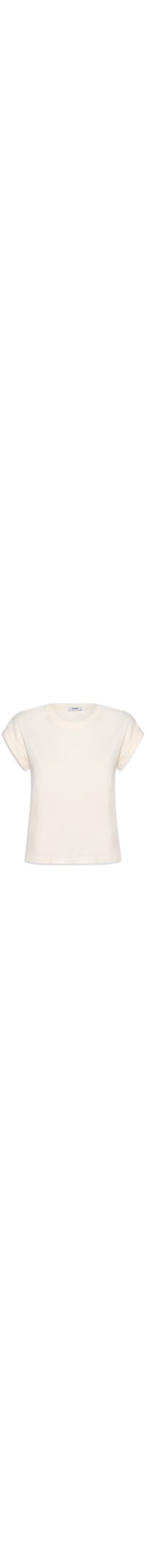 Camiseta Feminina Baby Look - Off White