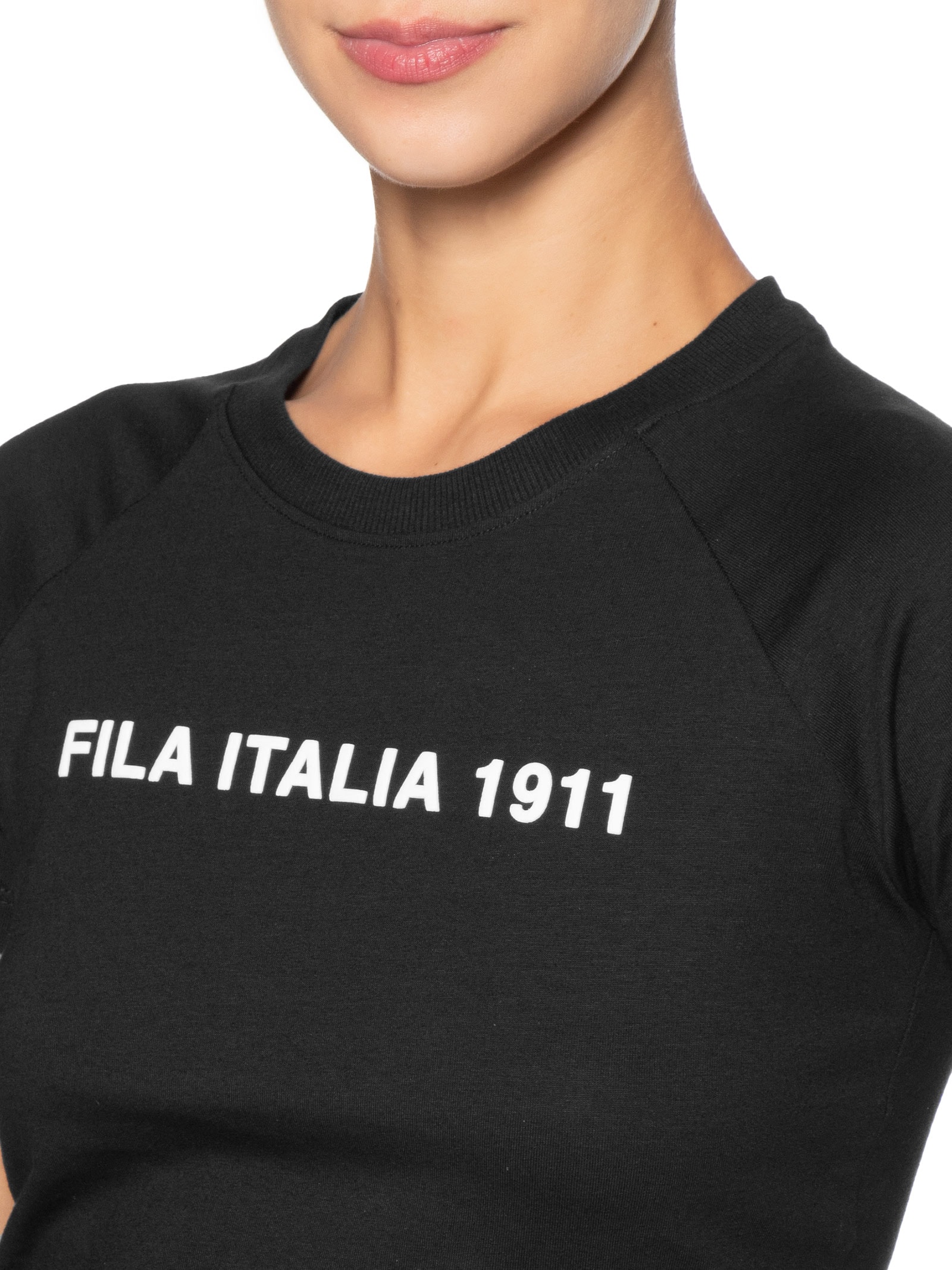 Camiseta Feminina Baby T Stile Sport Preto Fila