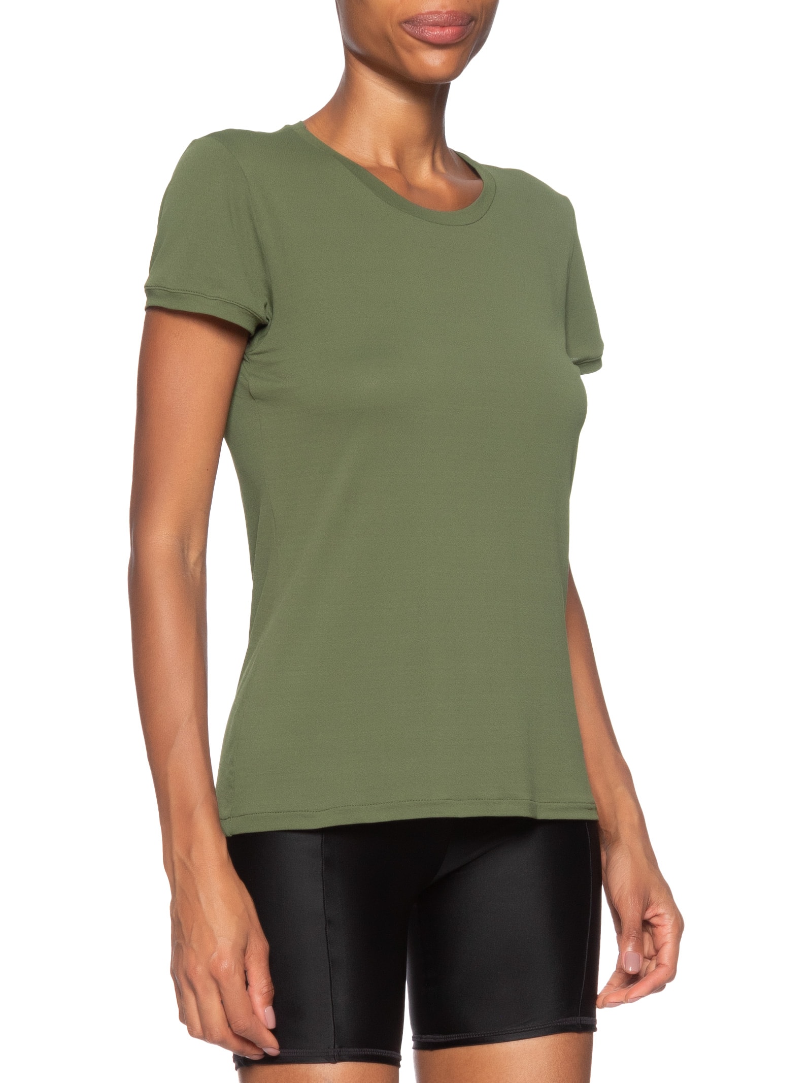 Camiseta Feminina Basic Comfort Verde Live!