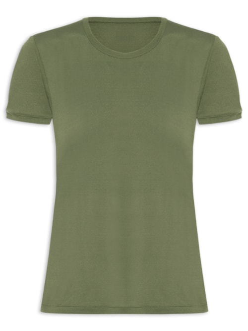 Camiseta Feminina Basic Comfort – Verde