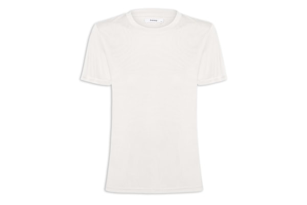 Camiseta Feminina Básica Alongada - Off White