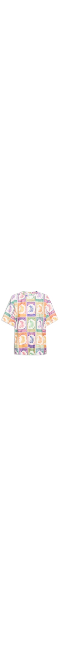 Camiseta Feminina Básica Banana Selo - Off White