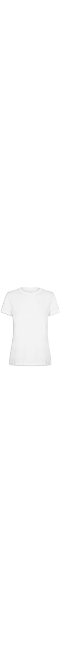 Camiseta Feminina Básica Bordado - Branco
