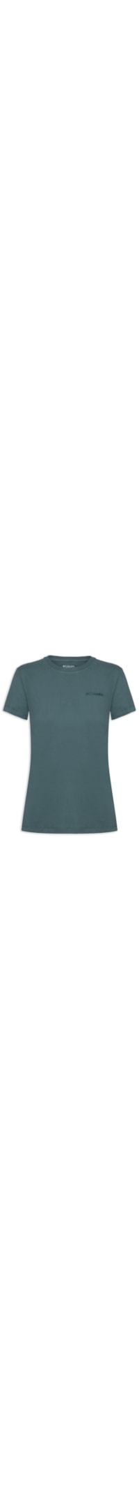 Camiseta Feminina Básica Bordado - Verde