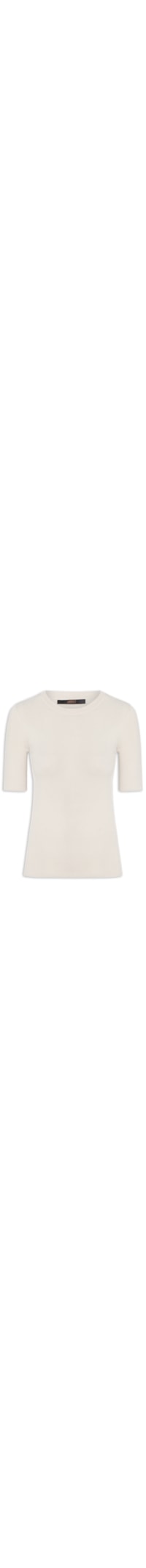 Camiseta Feminina Básica Canelada Tricot Color - Bege