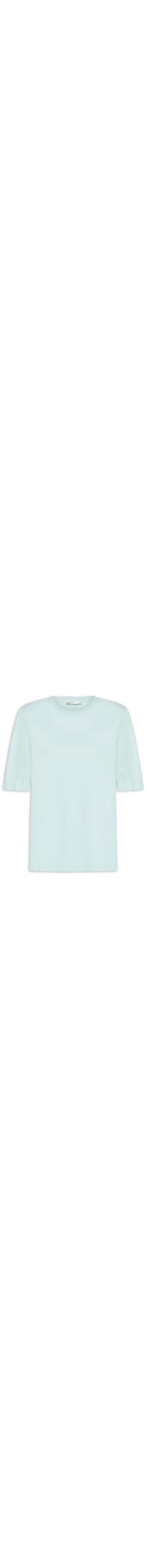 Camiseta Feminina Básica Com Ombreira - Verde