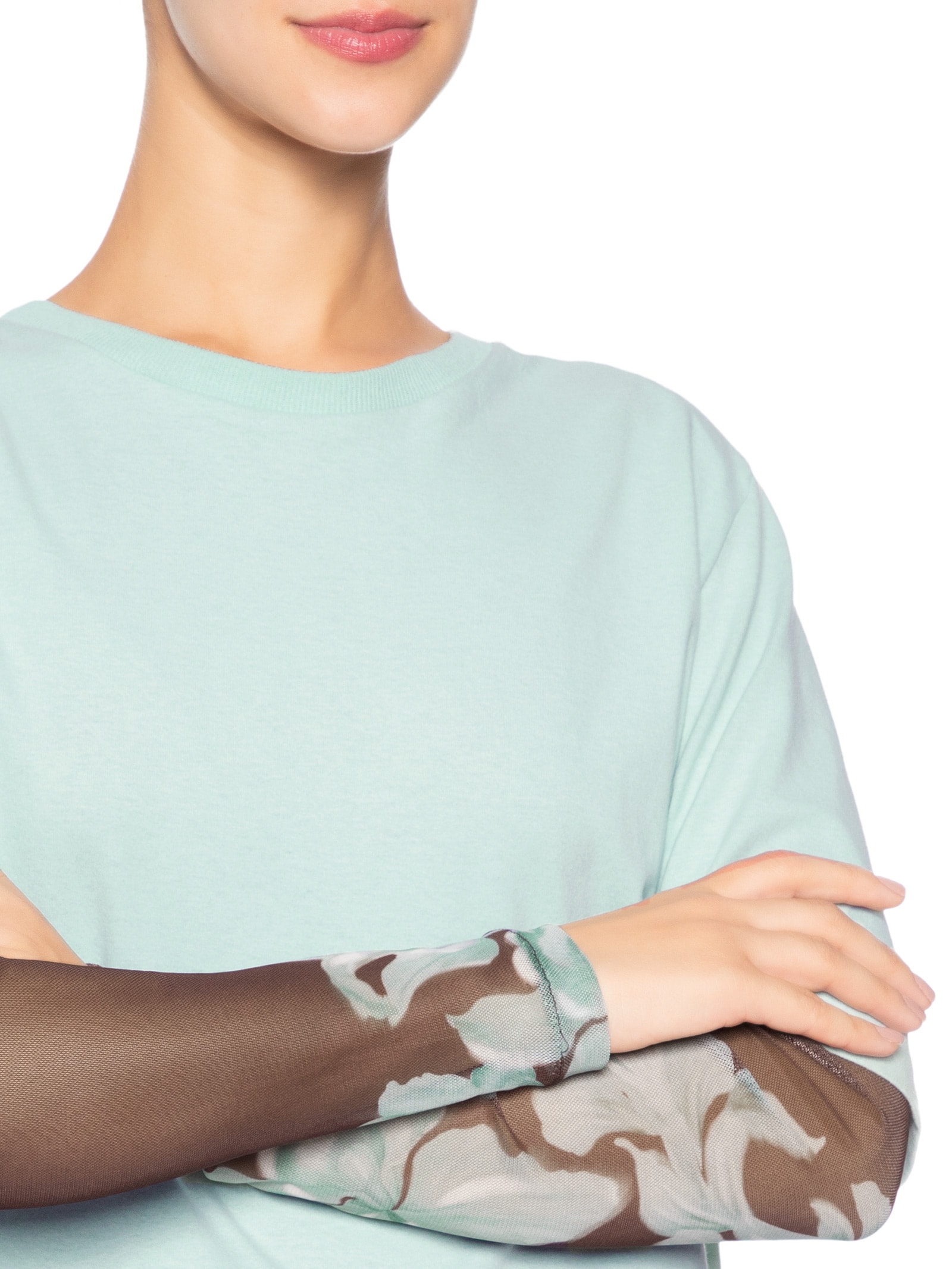 Camiseta Feminina Básica Com Ombreira Verde Dress To