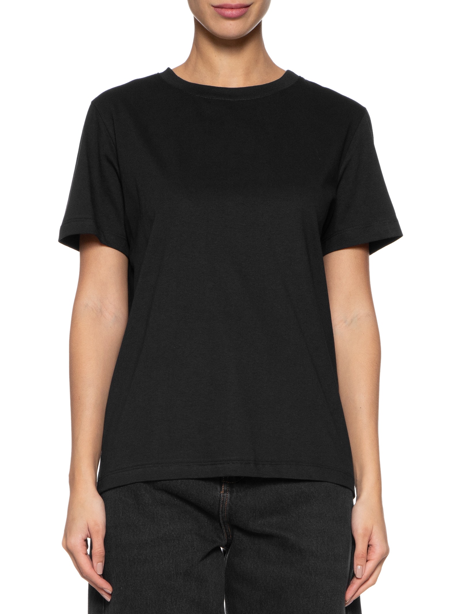 Camiseta Feminina Básica Gola Redonda Preto Basiq