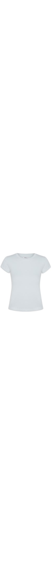 Camiseta Feminina Básica Justa - Azul