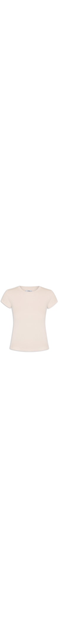 Camiseta Feminina Básica Justa - Bege
