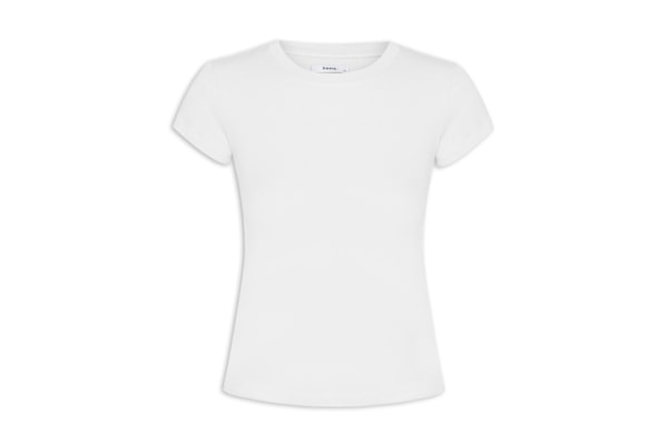 Camiseta Feminina Básica Justa - Branco