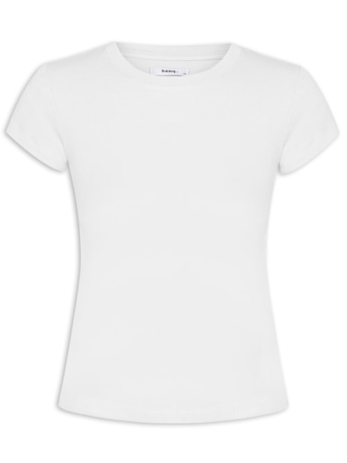 Camiseta Feminina Básica Justa – Branco