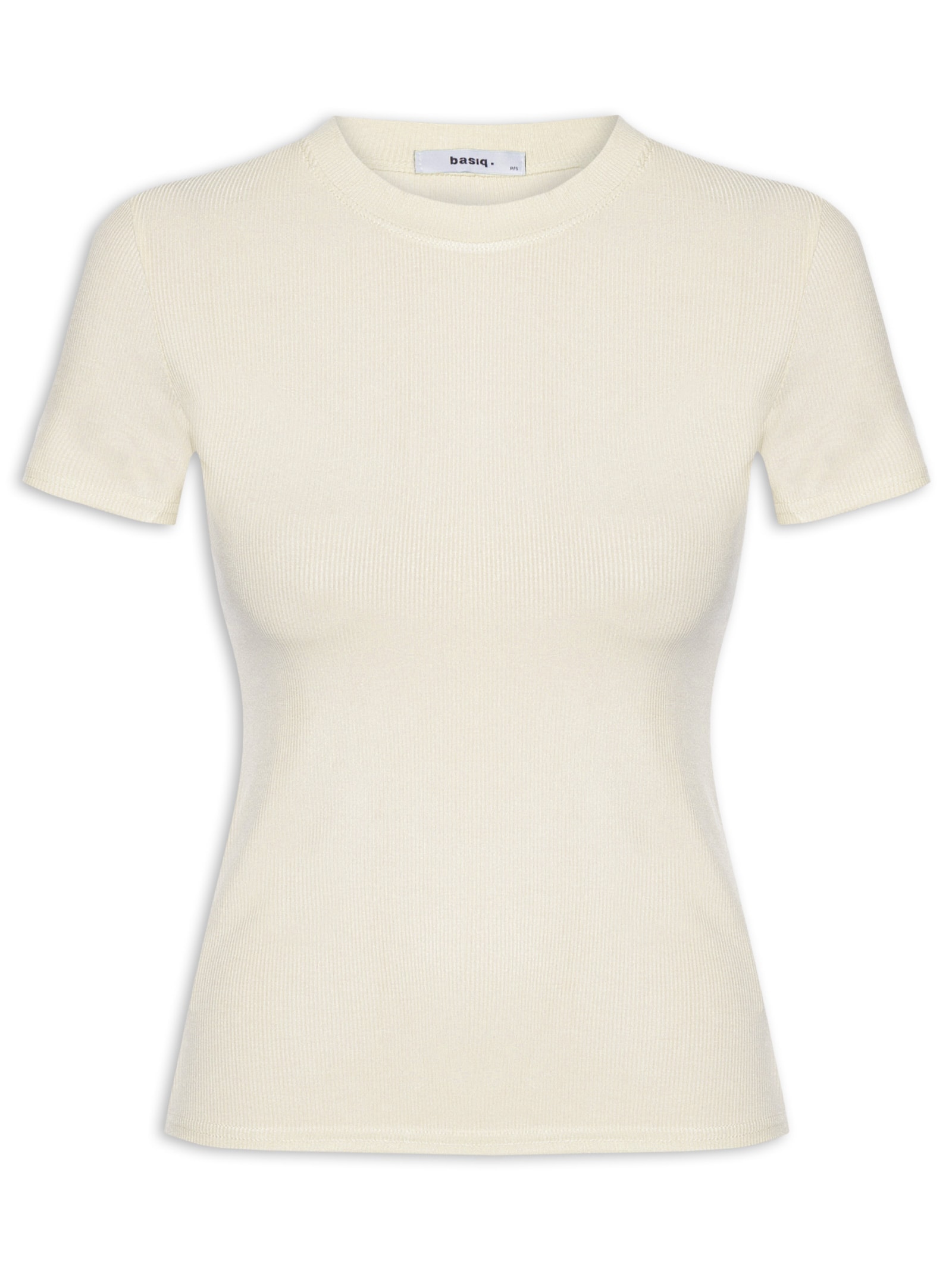 Camiseta Feminina Básica Manga Curta Amarelo Basiq