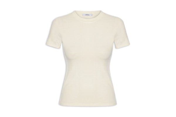 Camiseta Feminina Básica Manga Curta - Amarelo