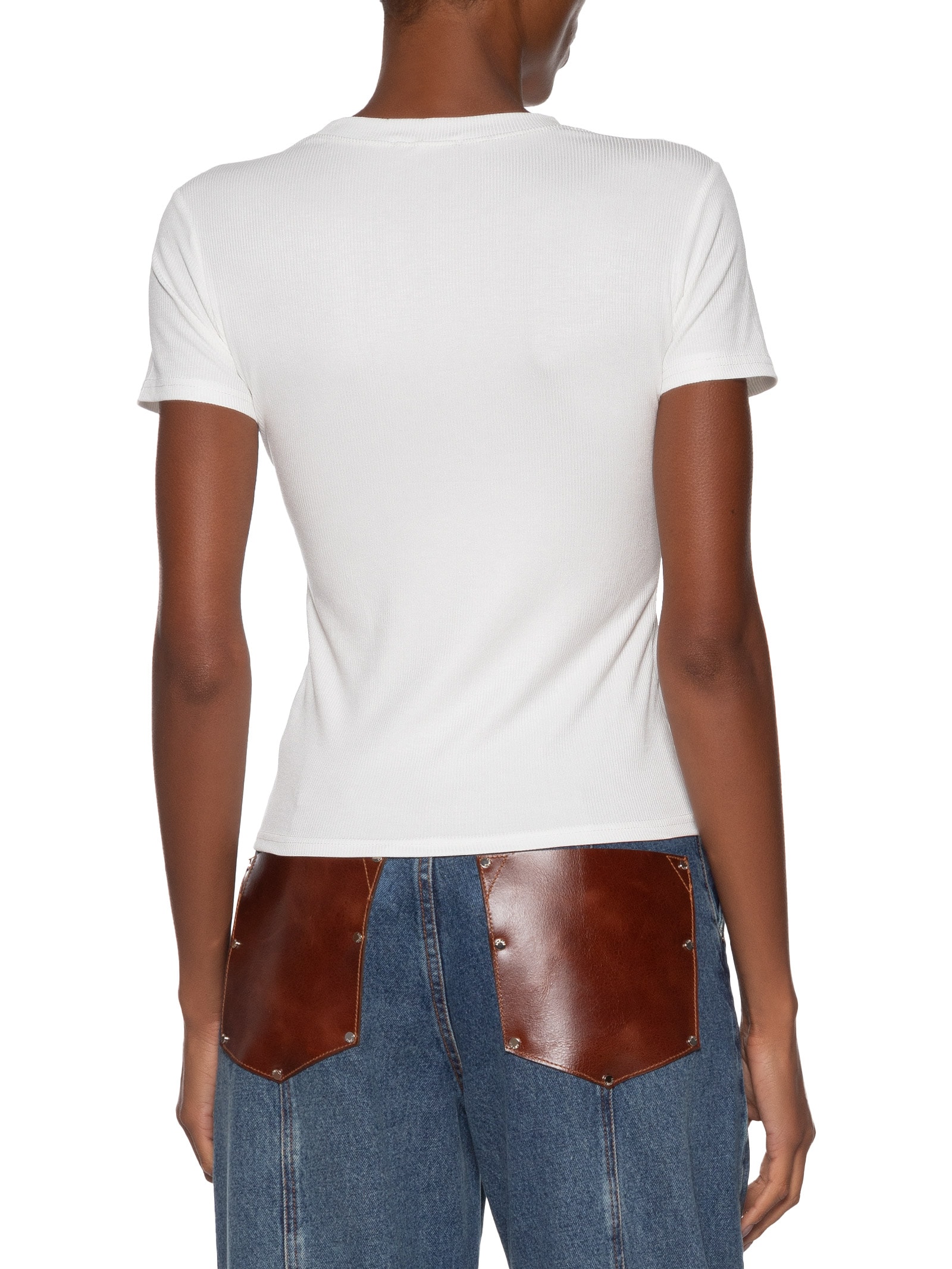 Camiseta Feminina Básica Manga Curta Branco Basiq