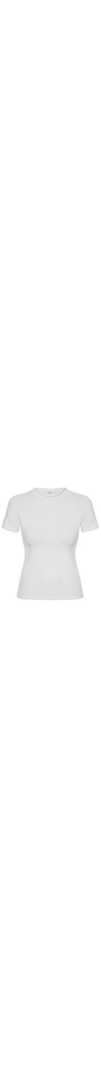 Camiseta Feminina Básica Manga Curta - Branco