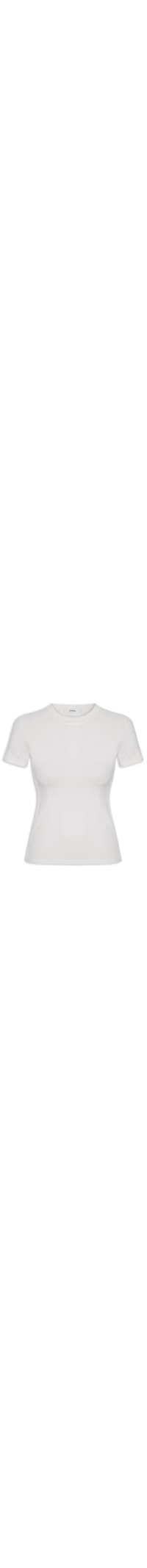 Camiseta Feminina Básica Manga Curta - Branco