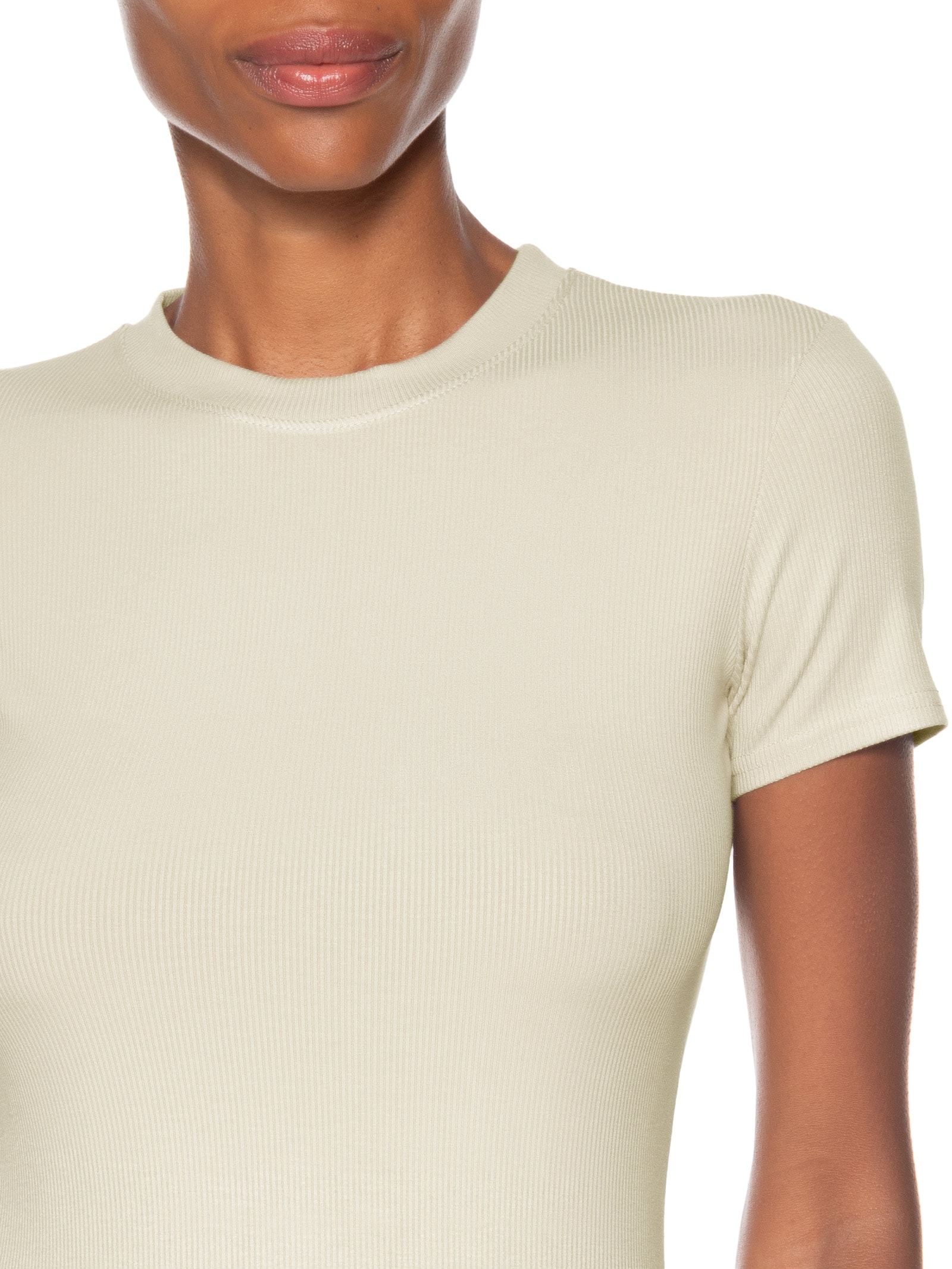 Camiseta Feminina Básica Manga Curta Marrom Basiq