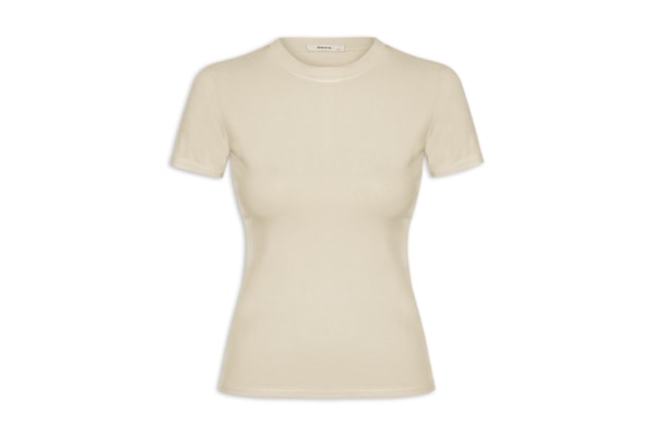 Camiseta Feminina Básica Manga Curta - Marrom