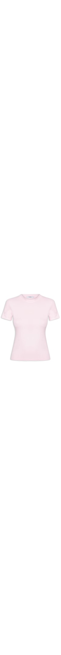 Camiseta Feminina Básica Manga Curta - Rosa