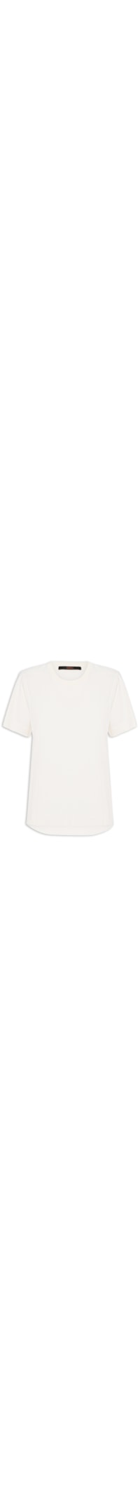 Camiseta Feminina Básica Meia Malha - Off White