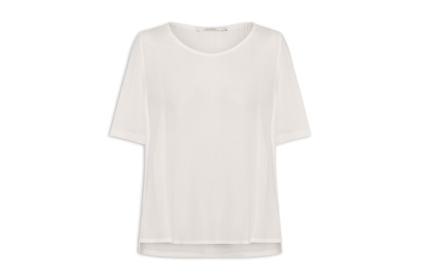 Camiseta Feminina Básica - Off White