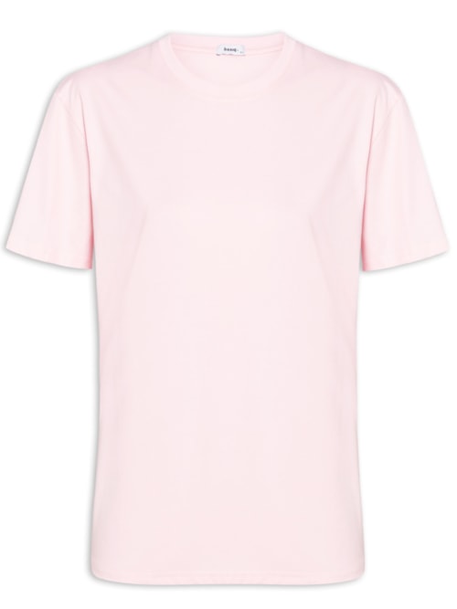 Camiseta Feminina Básica – Rosa