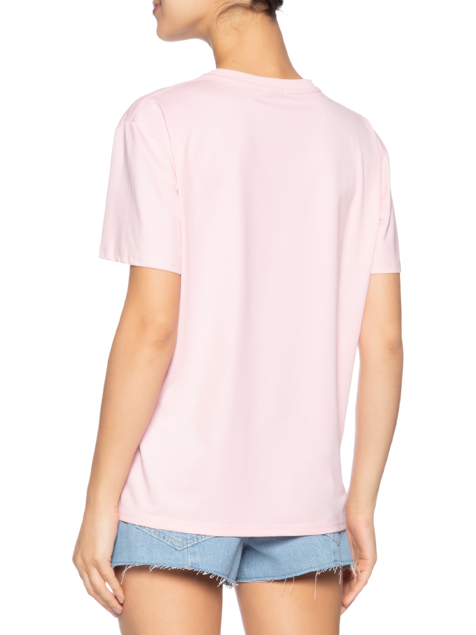 Camiseta Feminina Básica Rosa Basiq
