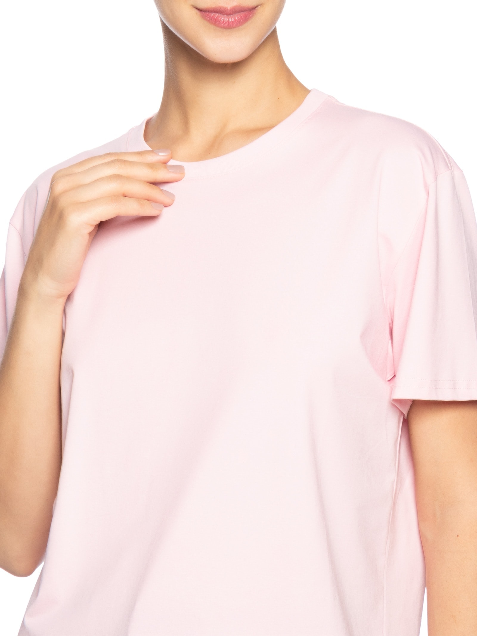 Camiseta Feminina Básica Rosa Basiq