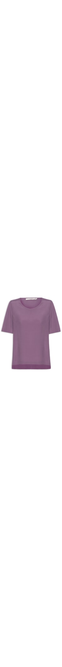 Camiseta Feminina Básica - Roxo