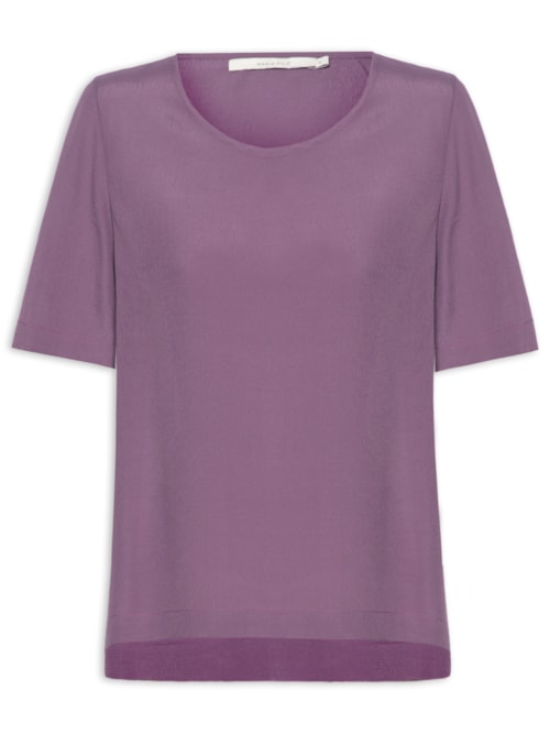 Camiseta Feminina Básica – Roxo