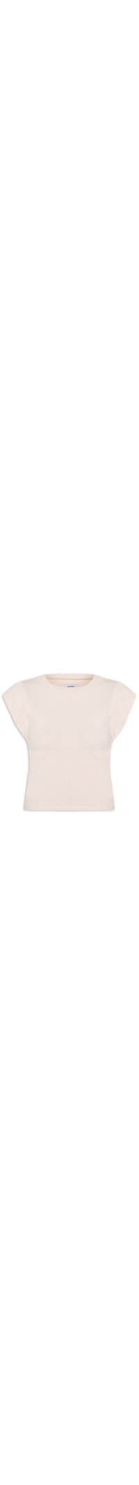 Camiseta Feminina Básica Sem Manga - Bege
