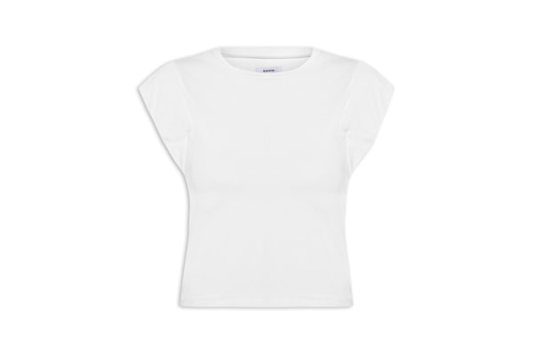 Camiseta Feminina Básica Sem Manga - Branco