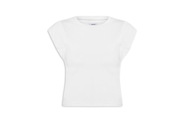 Camiseta Feminina Básica Sem Manga - Branco