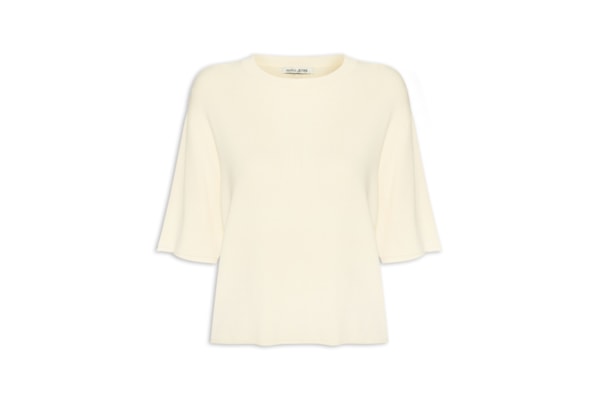 Camiseta Feminina Básica Tricot  – Amarelo
