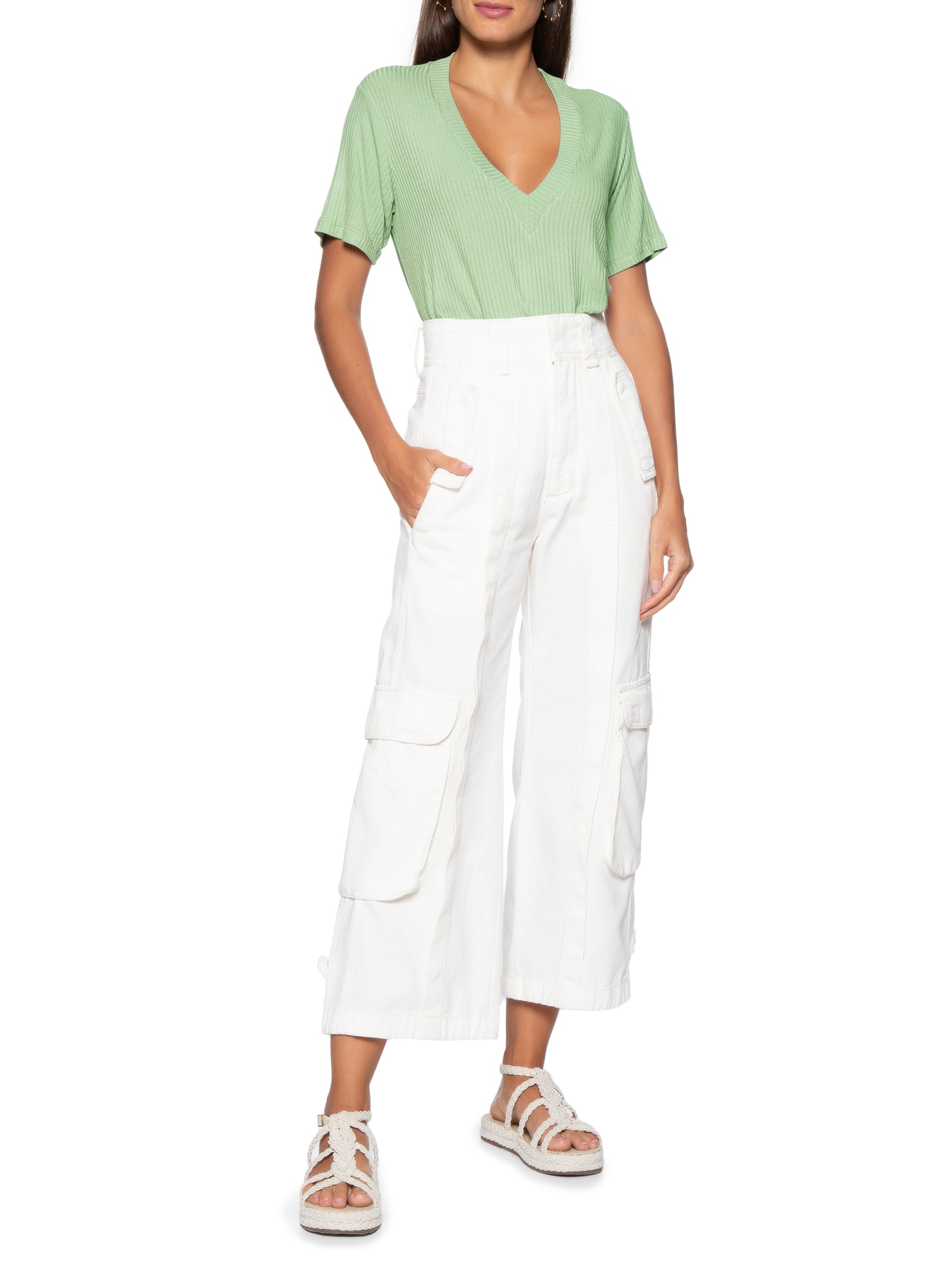 Camiseta Feminina Básica Verde Dress To