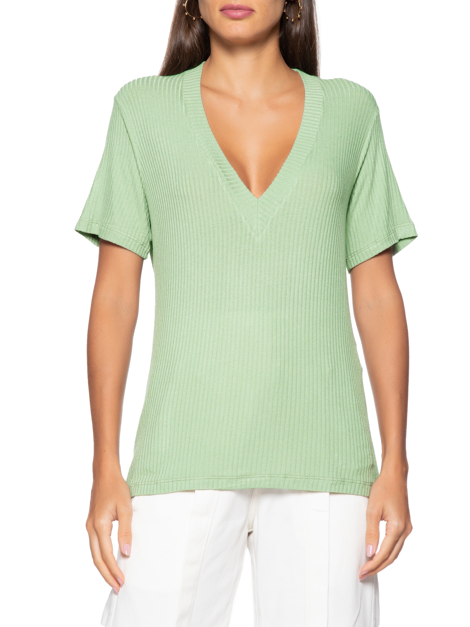 Camiseta Feminina Básica Verde Dress To