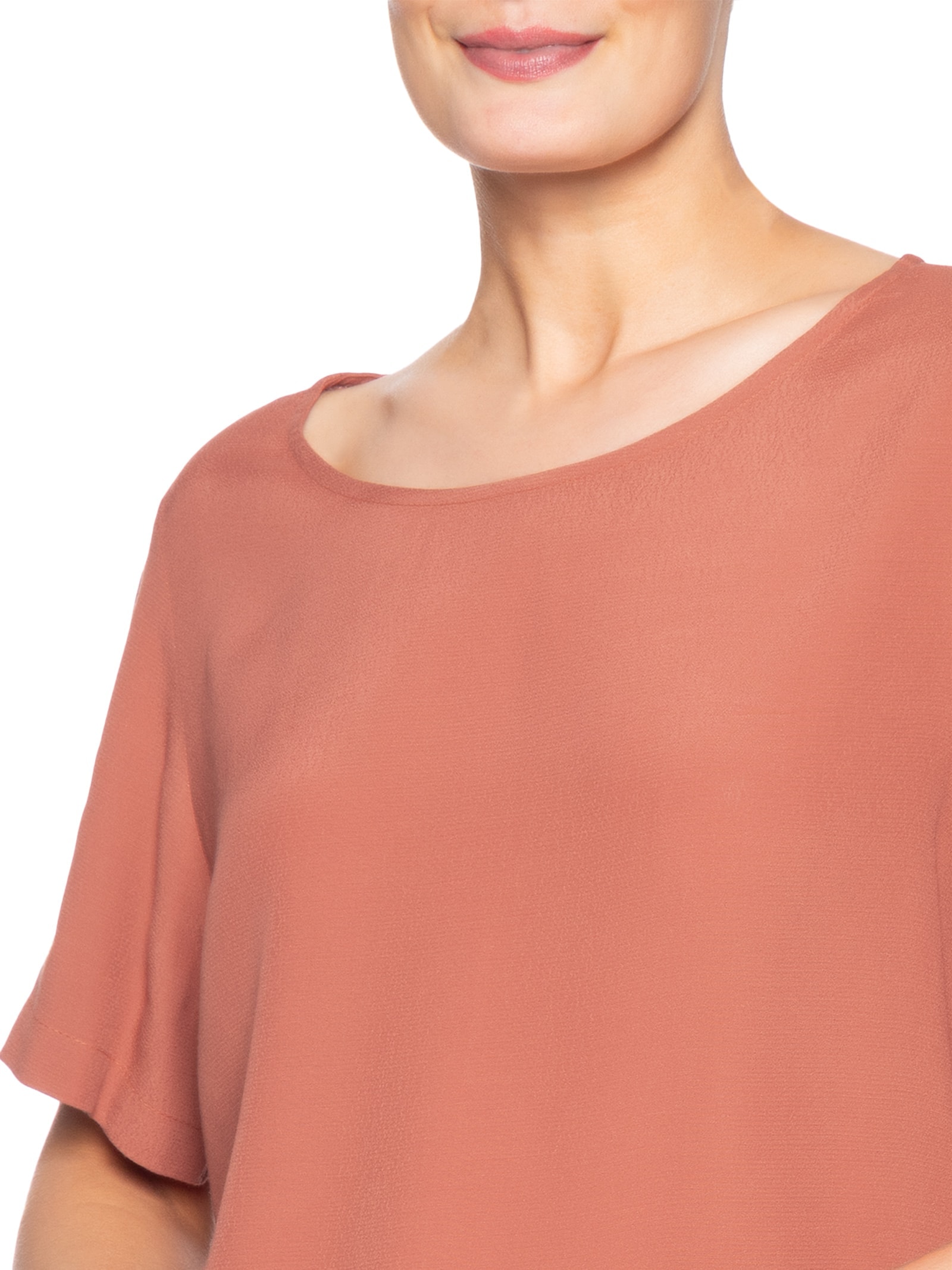 Camiseta Feminina Básica Vermelho Maria Filó